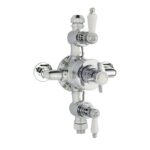 Nuie Edwardian Triple Thermostatic Shower Valve