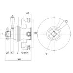 Nuie Victorian Dual Thermostatic Shower Valve