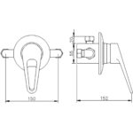 Nuie Ocean Concealed or Exposed Shower Valve