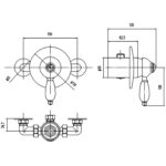 Nuie Edwardian Manual Shower Valve