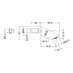 Nuie Concealed Anti-Vandal Fixed Shower Head