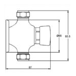 Nuie Exposed Non-Concussive Shower Valve