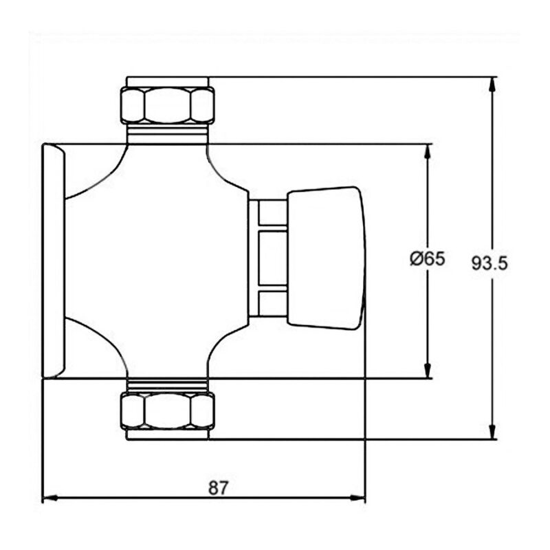Nuie Exposed Non-Concussive Shower Valve