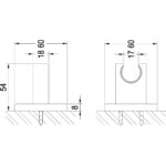 Nuie Square Wall Bracket