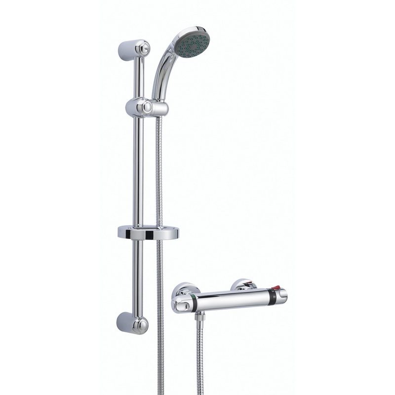 Nuie Thermostatic Bar Shower with Kit