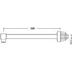 Nuie Wall Mounted Contemporary Shower Arm