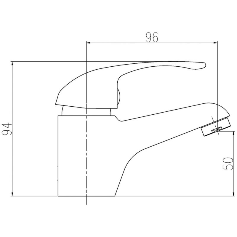 Nuie Eon Mono Basin Mixer with Waste