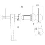 Nuie Ceramic WC Lever