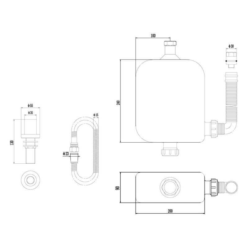 Nuie Deck Shower Kit