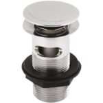 Nuie Push Button Basin Waste Slotted