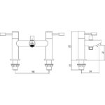 Nuie Series Two Bath Shower Mixer