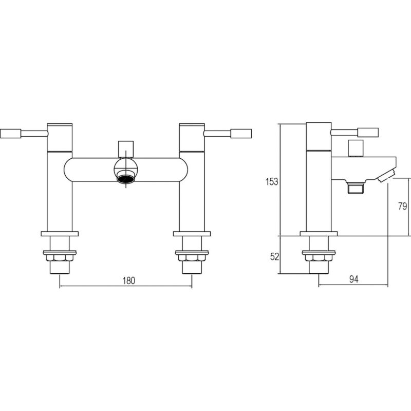 Nuie Series Two Bath Shower Mixer