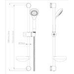 Nuie Slide Rail Kit with Multi-Function Handset