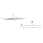 Nuie Square LED Fixed Head 300mm