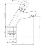 Nuie Push Button Commercial Basin Taps