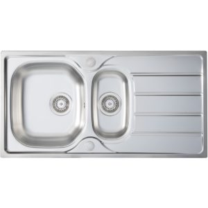 Prima 1.5B 965x500mm Inset Sink Stainless Steel