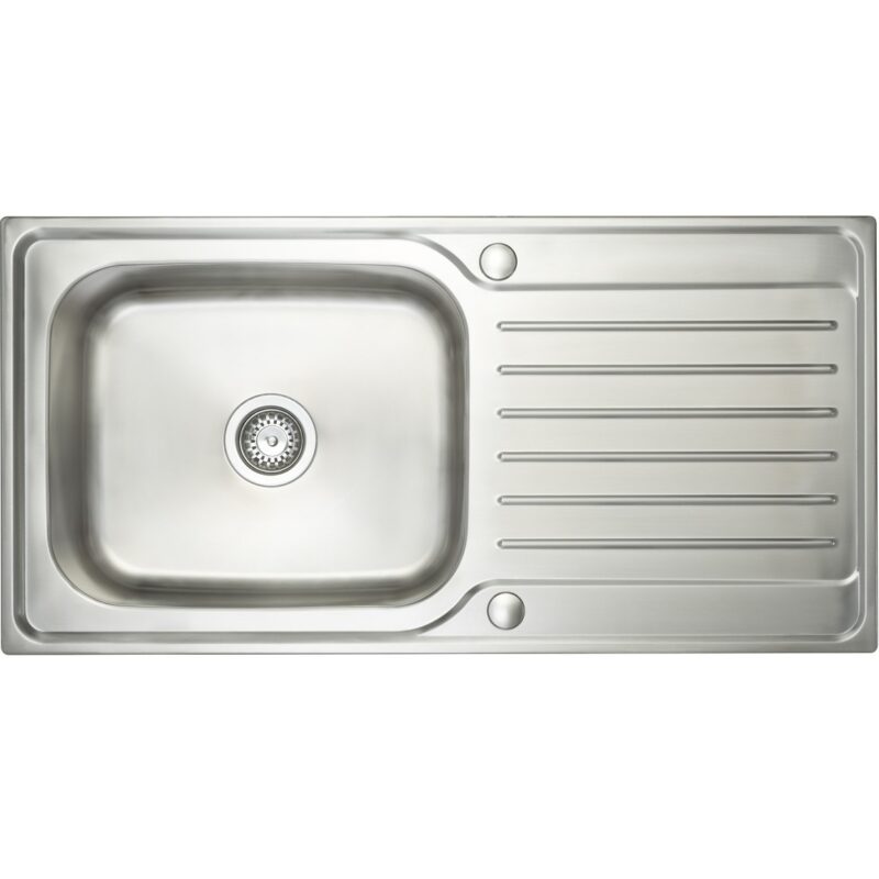 Prima Deep 1B & Drainer Inset Sink Polished Steel Prima Deep 1B & Drainer Inset Sink Polished Steel