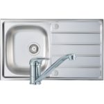 Prima 1B 800x500mm Stainless Steel Sink & Single Lever Tap Pack
