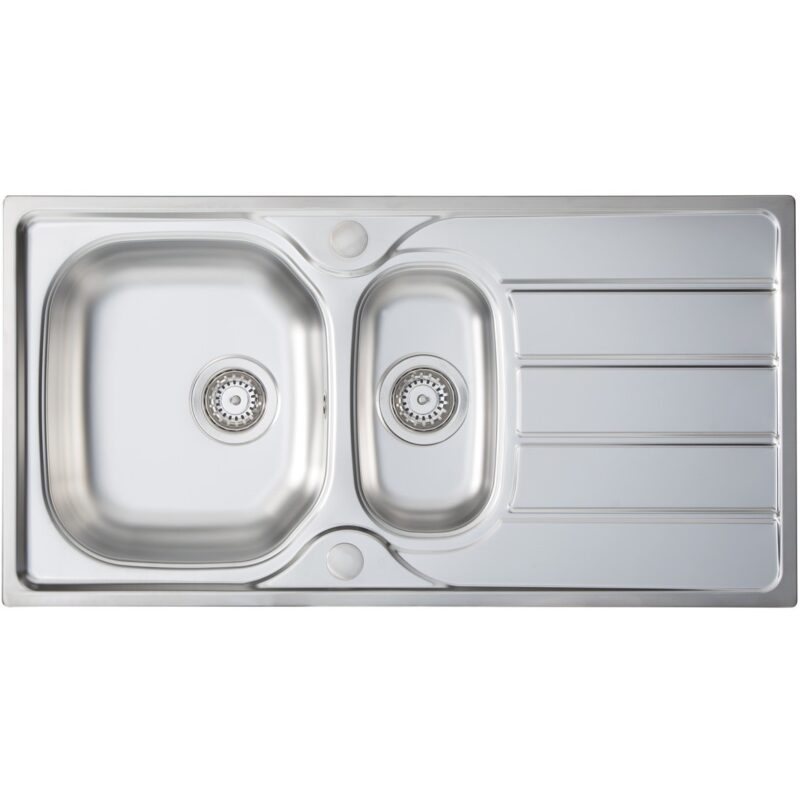 Prima 1.5B 965x500mm Stainless Steel Sink & Single Lever Tap Pack