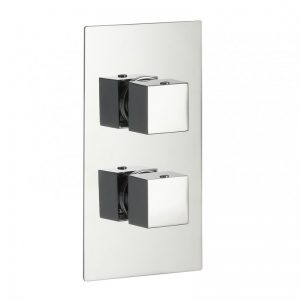Imex Pura Bloque2 Twin Outlet Two Handle Concealed Shower Valve