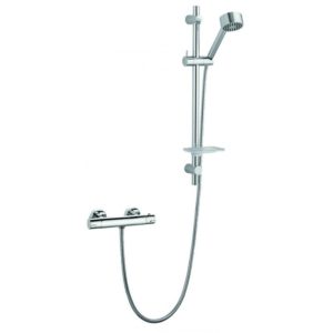 Imex Pura Arco Single Outlet Bar Valve with Xcite Shower Rail Kit