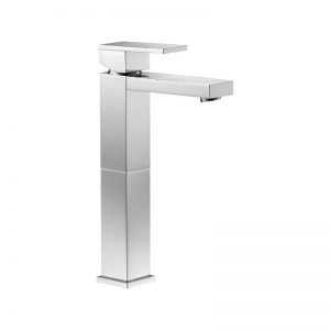 Pura Bloque Tall Single Lever Basin Mixer with Clicker Waste