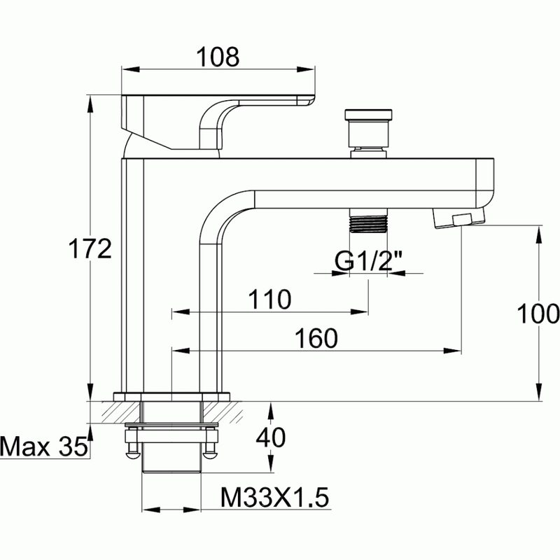 Imex Flite Mono Bath/Shower Mixer with Shower Kit