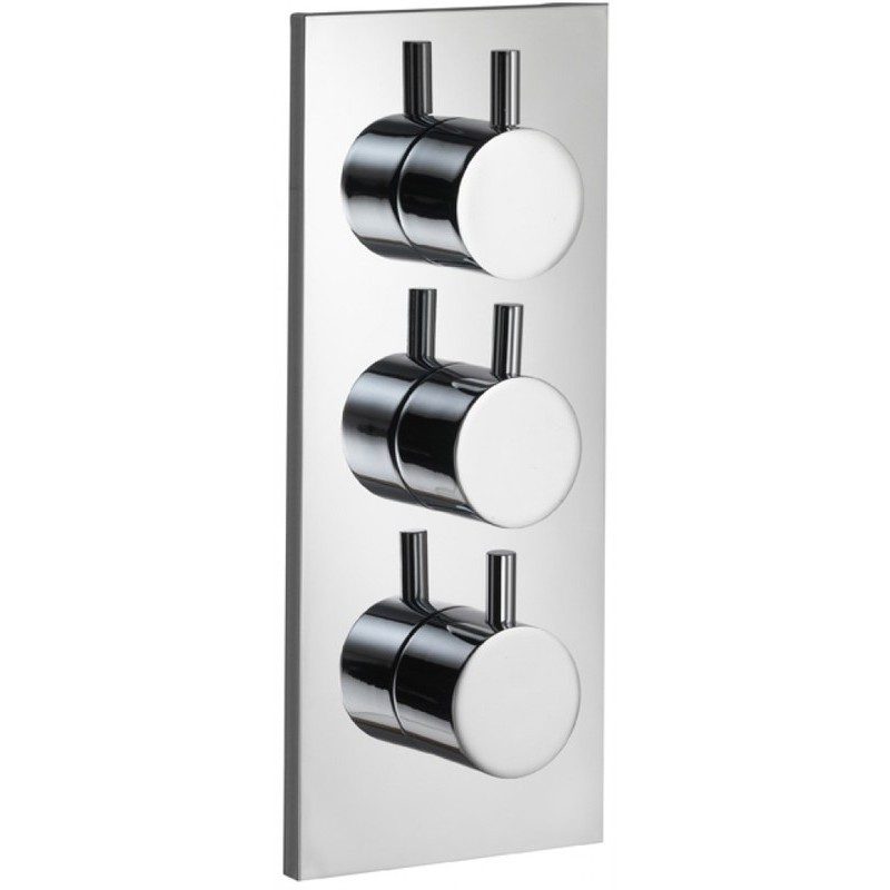 Imex Pura Ivo Twin Outlet Triple Control Concealed Shower Valve