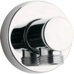 Imex Round Brass Wall Outlet Elbow Chrome
