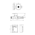 Rada Pulse 129 Timed Flow Washbasin/Shower Control