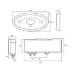 Rada Sense Digital Mixing Valve Washbasin T3