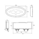 Rada Sense Digital Mixing Valve Bath/Shower T3