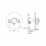 Rada V10 Concealed Thermostatic Shower Valve
