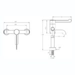 Rada Safetherm Basin Mounted Thermostatic Clinical Mixer Tap