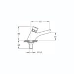 Rada T1 100 Timed Flow Pillar Tap (Hot or Cold)