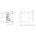 Rada FE9 Urinal Flush Installation Box