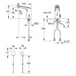 Rada MD7 Mains Washbasin Sensor Tap