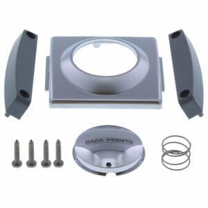 Rada/Presto Push Button & Concealing Plate Chrome