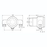 Rada Meynell V8/3 L Single Sequential Thermostatic Mixing Valve