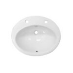 RAK Jessica 53cm Over Counter Wash Basin 2 Tap Holes