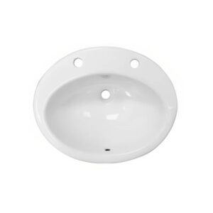 RAK Jessica 53cm Over Counter Wash Basin 2 Tap Holes