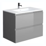 RAK Joy Wall Hung Vanity Unit 80cm Urban Grey
