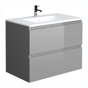 RAK Joy Wall Hung Vanity Unit 80cm Urban Grey