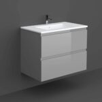 RAK Joy Wall Hung Vanity Unit 80cm Urban Grey