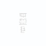 RAK Joy Wall Hung Vanity Unit 80cm Urban Grey