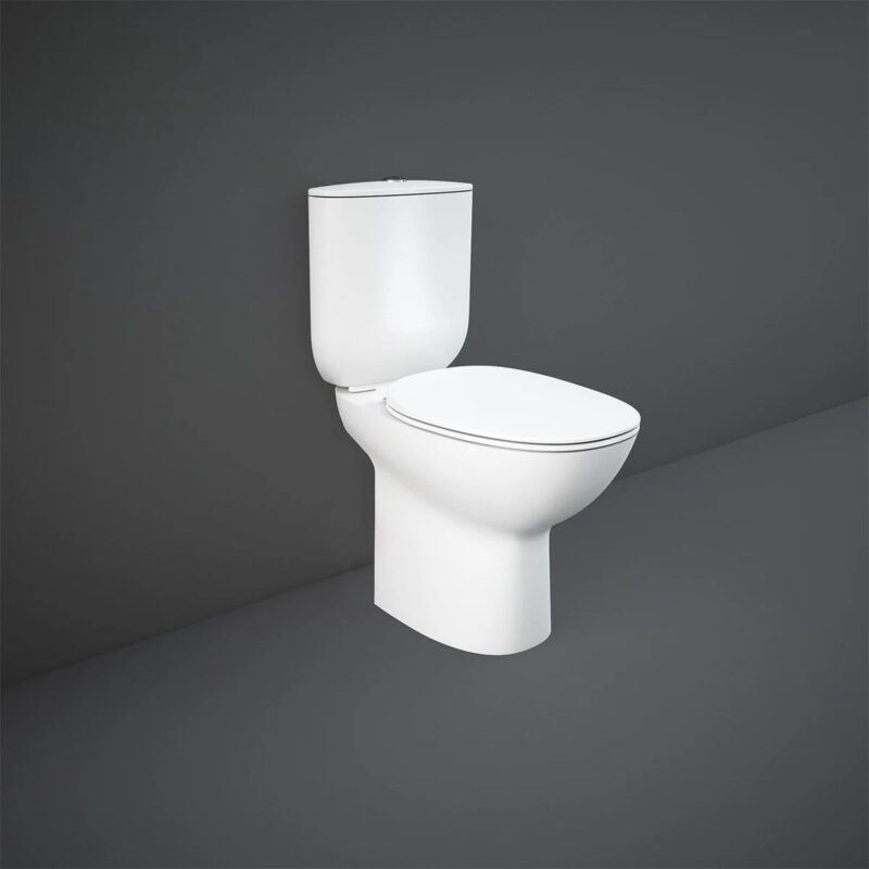 RAK Morning Fully Back To Wall Rimless Close Coupled WC Pan