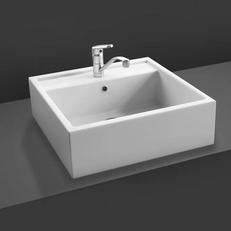 RAK Nova 46cm Sit On Wash Basin 1 Taphole RAK Nova 46cm Sit On Wash Basin 1 Taphole