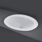 RAK Mira 56cm Over Counter Wash Basin 2 Tapholes