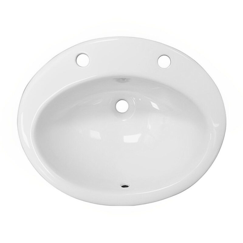 RAK Mira 56cm Over Counter Wash Basin 2 Tapholes