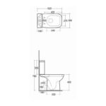 RAK Origin Close Coupled Dual Flush Cistern